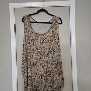 Maurices Tan and Black Leopard Print Tank Top